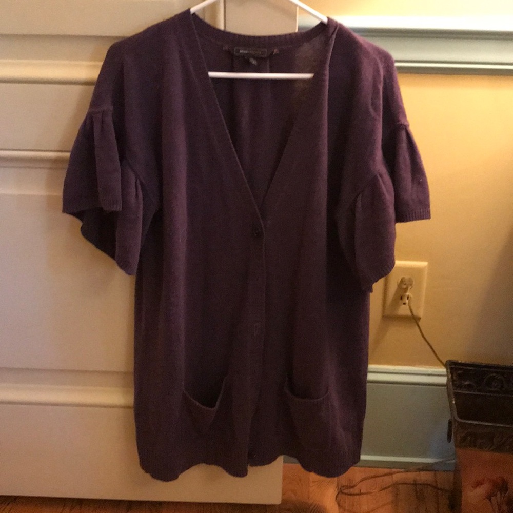 BCBG Loose Short Sleeved Sweater/Cardigan
